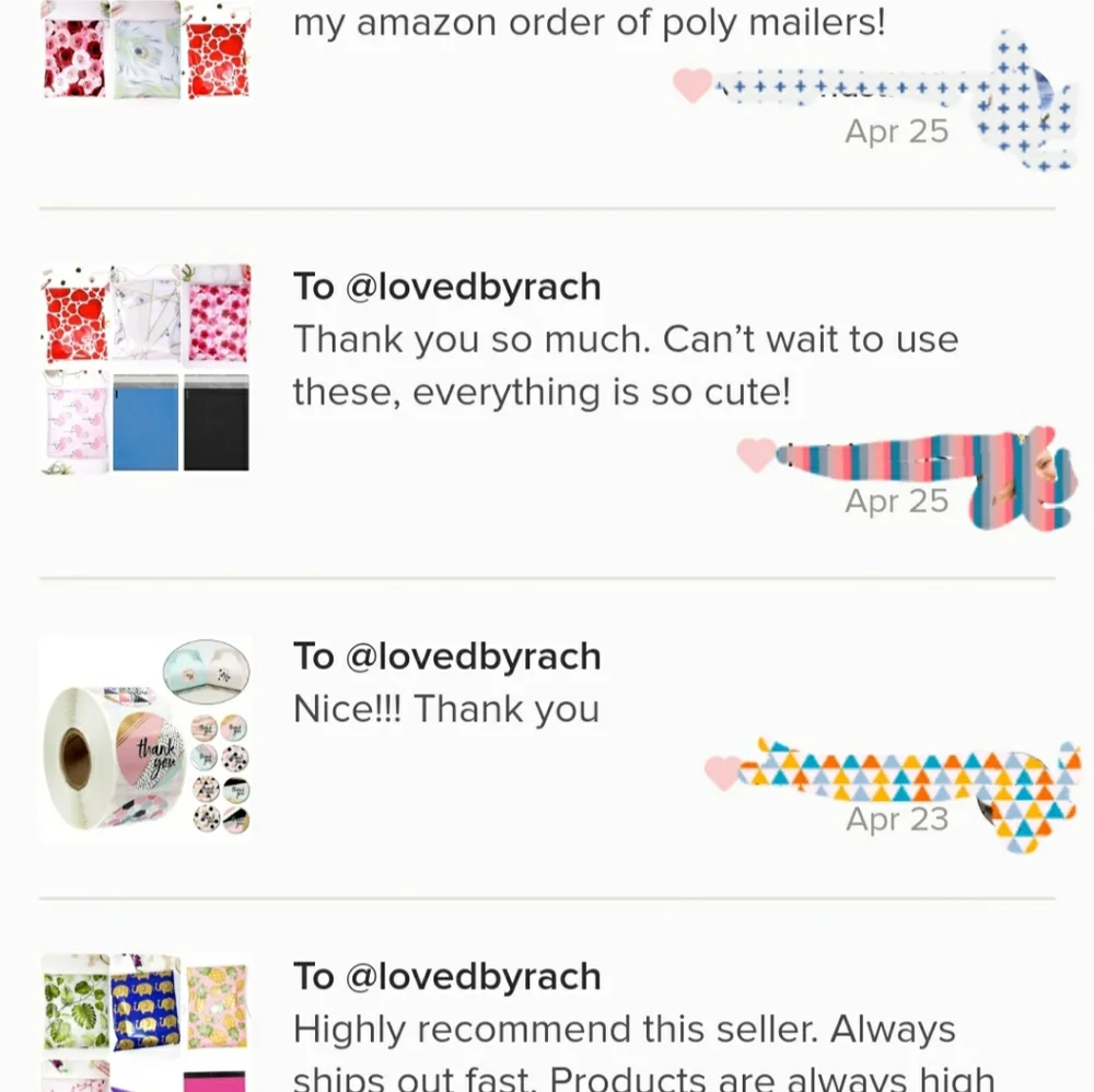 30 10X13 Mystery designer poly mailers